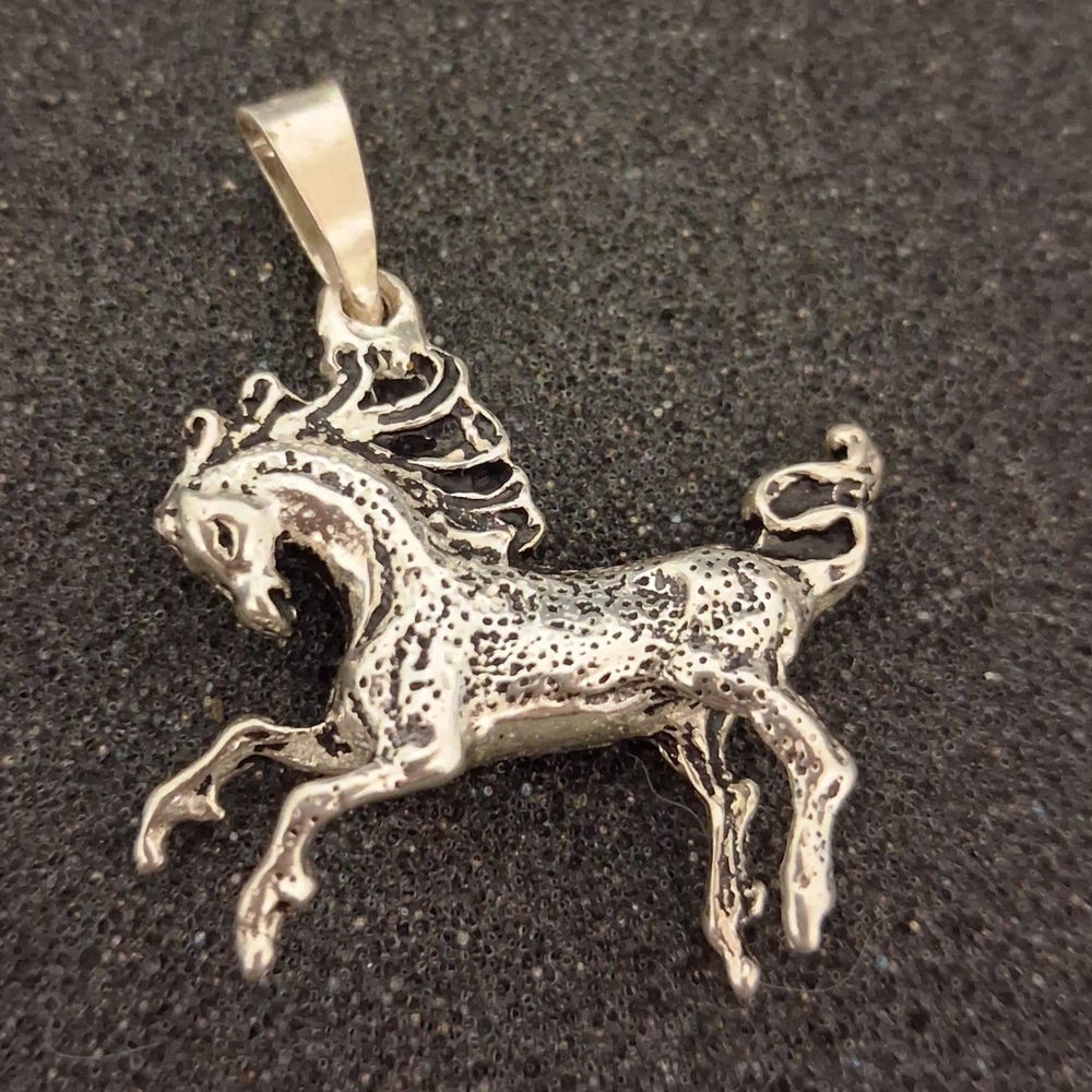 Vintage Sterling Silver .925 Horse Pendant Mexico